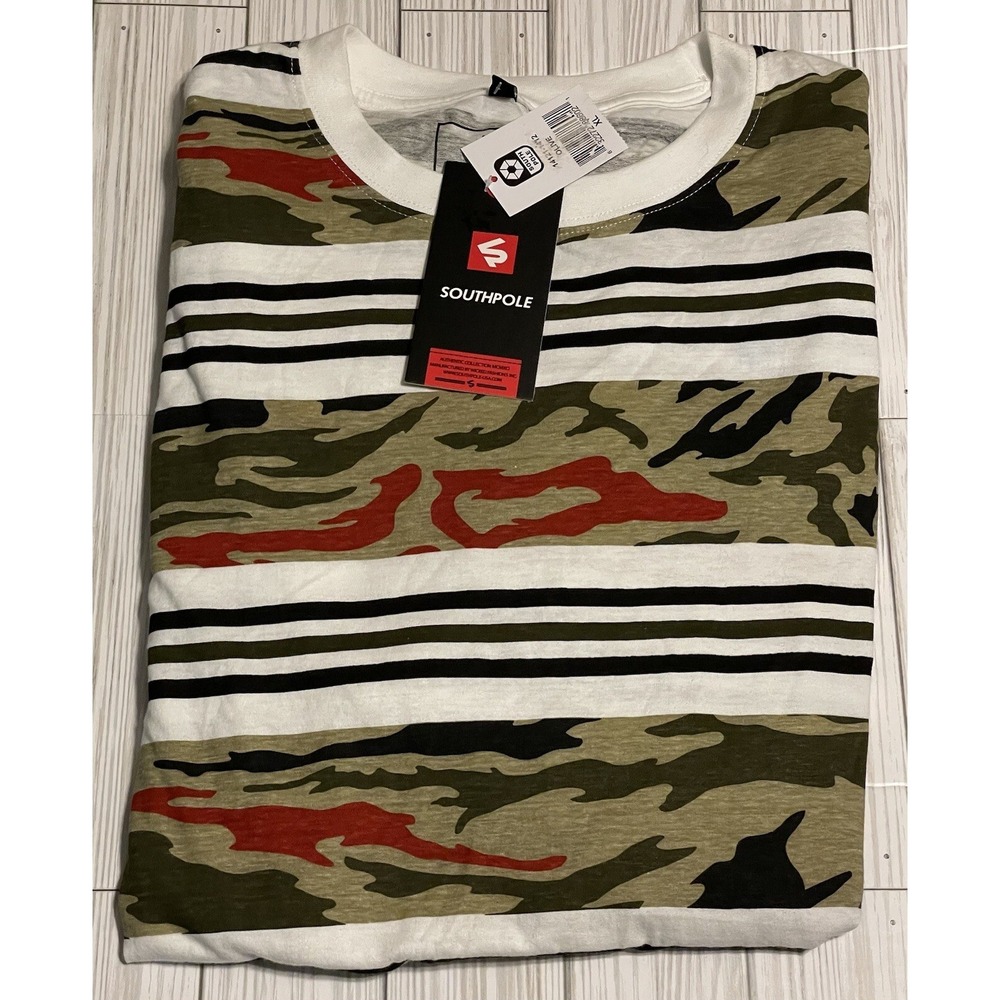 NWT men's Southpole Camo Stripe Tshirt‎ XL